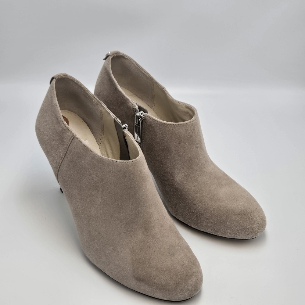 Michael Kors Booties Sammy Ankle Boots High Heeled Grey Suede Women's 8M